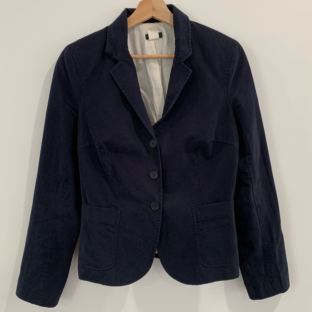 J. Crew Navy Blue Blazer M